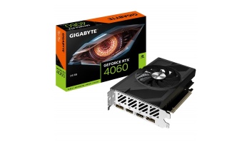 Graphics Card|GIGABYTE|NVIDIA GeForce RTX 4060|8 GB|GDDR6|128 bit|PCIE 4.0 16x|Dual Slot Fansink|2xHDMI|2xDisplayPort|GV-N4060D6-8GD