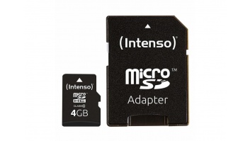 MEMORY MICRO SDHC 4GB C10/W/ADAPTER 3413450 INTENSO