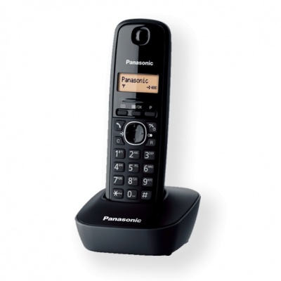 Panasonic | Cordless | KX-TG1611FXH | Built-in display | Caller ID | Black | Phonebook capacity 50 entries | Wireless connection