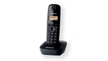 Panasonic | Cordless | KX-TG1611FXH | Built-in display | Caller ID | Black | Phonebook capacity 50 entries | Wireless connection