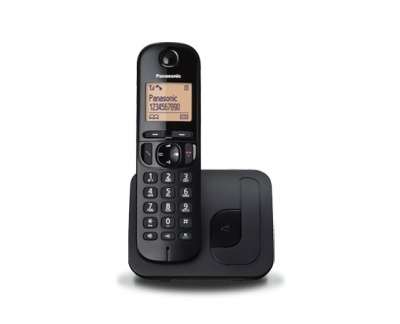 Panasonic | Cordless | KX-TGC210FXB | Built-in display | Caller ID | Black | Phonebook capacity 50 entries | Speakerphone