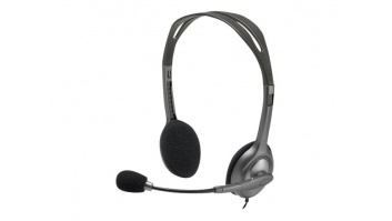 Logitech | Stereo headset | H111 | On-Ear Built-in microphone | 3.5 mm | Grey