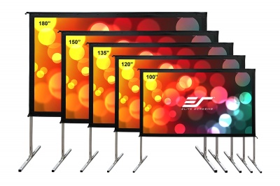 Elite Screens | Yard Master 2 Mobile Outdoor screen WV-Dual | OMS100H2-DUAL | Diagonal 120 " | 16:9 | Viewable screen width (W) 266 cm