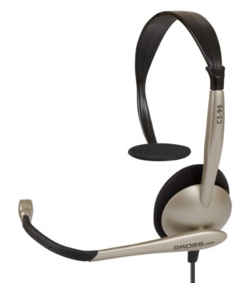 Koss | Headphones | CS95 | Wired | On-Ear | Microphone | Black/Gold