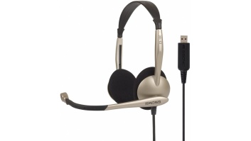 Koss | Headphones | CS100USB | Wired | On-Ear | Microphone | Noise canceling | Gold