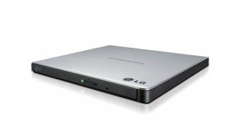 H.L Data Storage | Ultra Slim Portable DVD-Writer | GP57ES40 | Interface USB 2.0 | DVD±R/RW | CD read speed 24 x | CD write speed 24 x | Silver | Desktop/Notebook