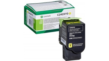 Lexmark C242XY0 Extra High Yield Return Programme | Toner cartridge | Yellow