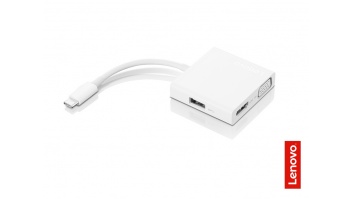 Lenovo | USB-C 3-in-1 Travel Hub | VGA, HDMI, USB 3.0 | Power Adapter