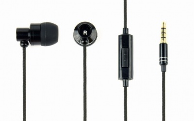 Gembird | Metal earphones with microphone "Paris" | Built-in microphone | 3.5 mm | Black