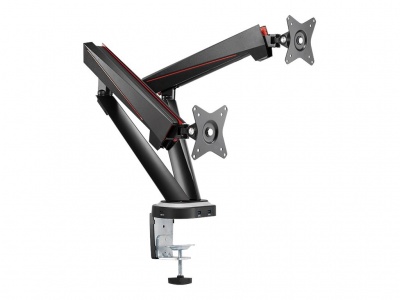 Logilink | Desk Mount | Tilt, swivel, level adjustment, rotate | 17-32 " | Maximum weight (capacity) 8 kg | Black/Red