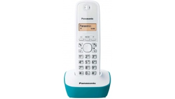 Panasonic | Cordless phone | KX-TG1611FXC | Built-in display | Caller ID | White | Conference call | Wireless connection