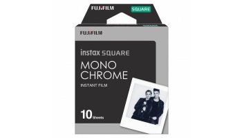 Fujifilm | Instax Square Monochrome (10pl) Instant Film | 86 x 72 mm | Image area: 62 × 62 mm | Quantity 10