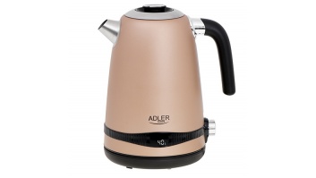 Adler | Kettle | AD 1295 | Electric | 2200 W | 1.7 L | Stainless steel | 360° rotational base | Golden