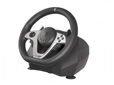 Genesis | Driving Wheel | Seaborg 400 | Silver/Black | Game racing wheel