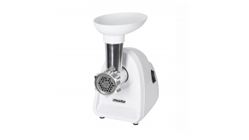 Mesko | Meat mincer | MS 4809 | White | 350 W | Middle size sieve; mince sieve; poppy sieve; plunger; sausage filler