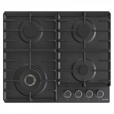 Gorenje | Hob | GW642AB | Gas | Number of burners/cooking zones 4 | Rotary knobs | Black