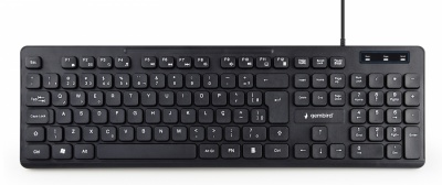 Gembird | Multimedia Keyboard | KB-MCH-04 | Multimedia | Wired | US | Black