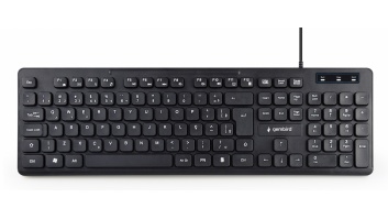 Gembird | Multimedia Keyboard | KB-MCH-04 | Multimedia | Wired | US | Black