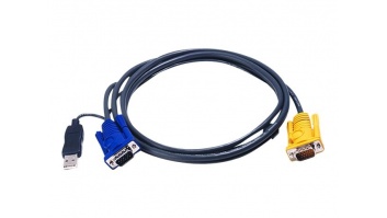 Aten | 1.8M USB KVM Cable with 3 in 1 SPHD and built-in PS/2 to USB converter | 2L-5202UP