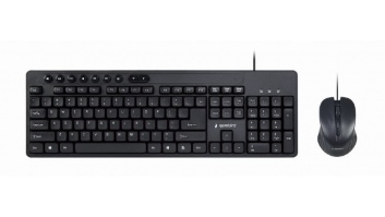 Gembird | Multimedia desktop set | KBS-UM-04 | Keyboard and Mouse Set | Wired | Mouse included | US | Black