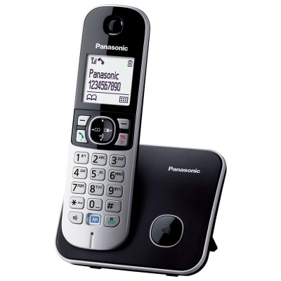 Panasonic | Cordless phone | KX-TG6811FXM | Built-in display | Caller ID | Metallic Grey