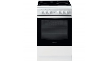 INDESIT | Cooker | IS5V8GMW/E | Hob type Vitroceramic | Oven type Electric | White | Width 50 cm | Grilling | Depth 60 cm | 57 L