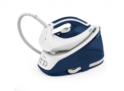 TEFAL | Express Essential Steam Station | SV6116E0 | 2200 W | 1.4 L | 5 to 6 bar | Auto power off | Vertical steam function | Calc-clean function | White/ Blue