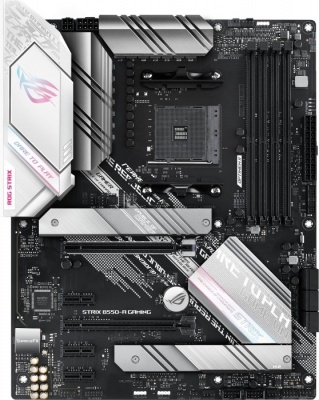 Asus | ROG STRIX B550-A GAMING | Processor family AMD | Processor socket AM4 | DDR4 DIMM | Memory slots 4 | Supported hard disk drive interfaces 	SATA, M.2 | Number of SATA connectors 6 | Chipset AMD B550 | ATX