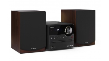 Sharp XL-B512(BR) Hi-Fi Micro System, CD/FM/USB/Bluetooth v5.0, 45W, Brown | Sharp | Hi-Fi Micro System | XL-B512(BR) | Brown | USB port | AUX in | Bluetooth | CD player | FM radio | Wireless connection