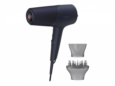 Philips | Hair Dryer | BHD510/00 | 2300 W | Number of temperature settings 3 | Ionic function | Diffuser nozzle | Blue/Metal