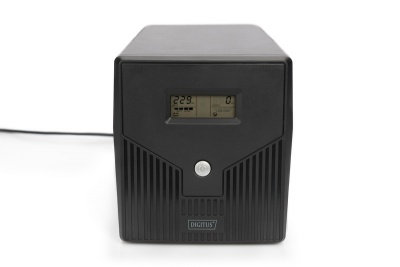 Digitus | Line-Interactive UPS | Line-Interactive UPS DN-170074, 1000VA, 600W, 2x 12V/7Ah battery, 4x CEE 7/7 outlet, 2x RJ45, 1x USB 2.0 type B, 1x RS232, LCD, Simulated Sine Wave, 338x150x162mm, 7.8kg | 1000 VA | 600 W