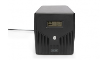 Digitus | Line-Interactive UPS | Line-Interactive UPS DN-170074, 1000VA, 600W, 2x 12V/7Ah battery, 4x CEE 7/7 outlet, 2x RJ45, 1x USB 2.0 type B, 1x RS232, LCD, Simulated Sine Wave, 338x150x162mm, 7.8kg | 1000 VA | 600 W