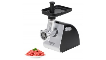 Camry | Meat mincer | CR 4812 | Silver/Black | 1600 W | Number of speeds 2 | Throughput (kg/min) 2 | Gullet; 3 strainers; Kebble tip; Pusher; Tray