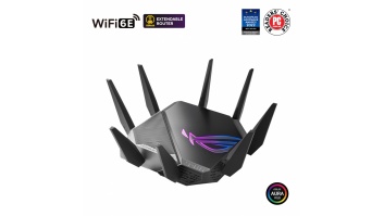 Wi-Fi 6 Tri-Band Gigabit Gaming Router | ROG GT-AXE11000 Rapture | 802.11ax | 1148+4804+4804 Mbit/s | 10/100/1000/2500 Mbit/s | Ethernet LAN (RJ-45) ports 5 | Mesh Support Yes | MU-MiMO Yes | No mobile broadband | Antenna type External | 2xUSB 3.2