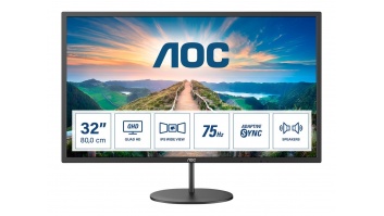 AOC | Monitor | Q32V4 | 31.5 " | IPS | QHD | 16:9 | 75 Hz | 4 ms | 2560 x 1440 | 250 cd/m² | Headphone out (3.5mm) | HDMI ports quantity 1 | Warranty 36 month(s)