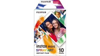 Fujifilm | Instax Mini | Art Spray Sheet (10pl) Instant Film | 54 x 86 mm | Hi-Speed ISO 800 – With superb grain quality, INSTAX Contact Sheet Film ensures vibrant colors and natural skin tones