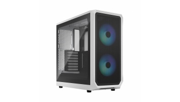 Fractal Design | Focus 2 | Side window | RGB White TG Clear Tint | Midi Tower | Power supply included No | ATX