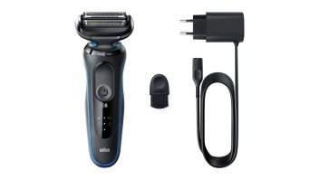 Braun | Shaver | 51-B1000s | Operating time (max) 50 min | Wet & Dry | Black/Blue