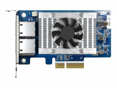 QNAP | Two 10GbE Ports with SR-IOV and iSCSI, Block-based, Supports Multiple Virtual Disk Modes | QXG-10G2T-X710 | PCIe 3.0 x4