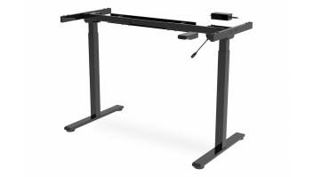 Desk frame | 71.5 - 121.5 cm | Maximum load weight 70 kg | Black