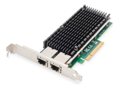 Digitus | 10Gbps Dual Port Ethernet Server adapter PCIe X8, Intel X540 BT2 | DN-10163