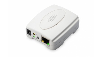 Digitus | USB Print Server, 1-Port 1x RJ45, 1x USB A, USB 2.0 | DN-13003-2 | White