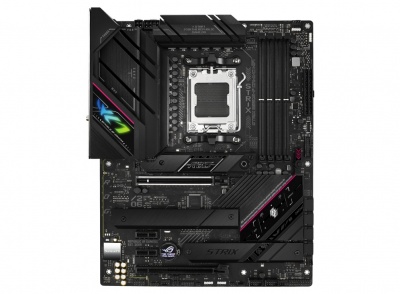 Asus | ROG STRIX B650E-F GAMING WIFI | Processor family AMD | Processor socket AM5 | DDR5 DIMM | Memory slots 4 | Supported hard disk drive interfaces 	SATA, M.2 | Number of SATA connectors 4 | Chipset  AMD B650 | ATX