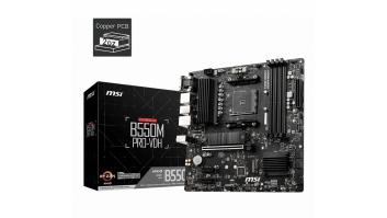 MSI | B550M PRO-VDH | Processor family AMD | Processor socket AM4 | DDR4 | Memory slots 4 | Number of SATA connectors 4 | Chipset AMD B | Micro ATX