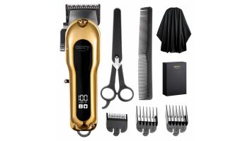 Camry Hair clipper with LCD display | CR 2844 | Cordless | Number of length steps 4 | Gold