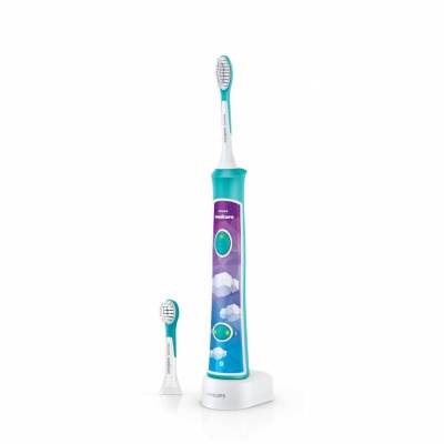 Philips | Sonic Electric toothbrush | HX6322/04 | Rechargeable | For kids | Number of brush heads included 2 | Number of teeth brushing modes 2 | Sonic technology | Aqua