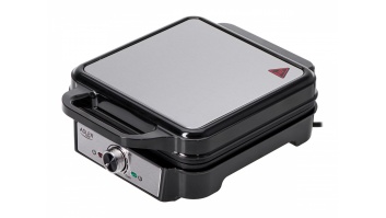 Adler Waffle Maker | AD 3083 | 1800 W | Number of pastry 4 | Belgium | Silver/Black