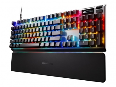 SteelSeries | Gaming Keyboard | Apex Pro Gen 3 | Wired | US Layout | Black | USB-C | OmniPoint 3.0 Adjustable HyperMagnetic Switches