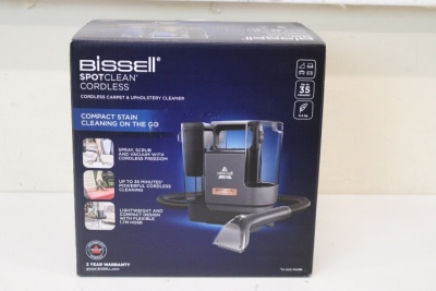 SALE OUT. Bissell SpotClean Cordless EU, Carpet and Upholstery Cleaner | Bissell | SpotClean EU, Carpet and Upholstery Cleaner | 3681N | Cordless operating | Washing function | 25.9 V | Operating time (max) 35 min | Black | Warranty 24 month(s) | DAMAGED 