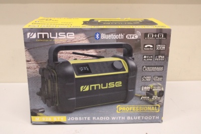 SALE OUT. Muse M-928 BTY Jobsite Radio speaker, Black/Yellow | Muse | M-928 BTY | Radio Speaker | DEMO | Waterproof | Bluetooth | Black/Yellow | Portable | Wireless connection